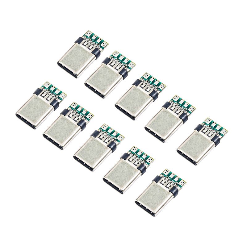 سوکت نری usb c مدل 4p بسته 10 عددی